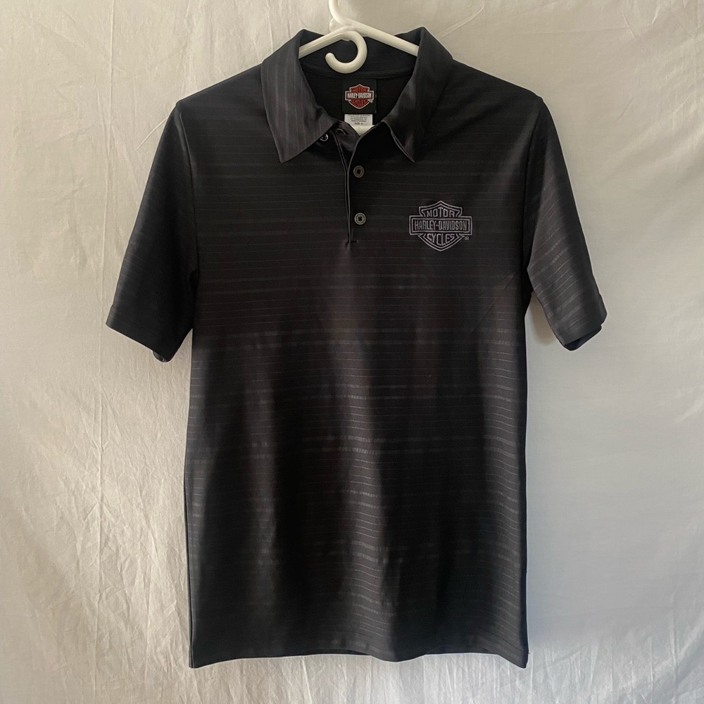 Harley Davidson Polo - Black/Grey - Sz S